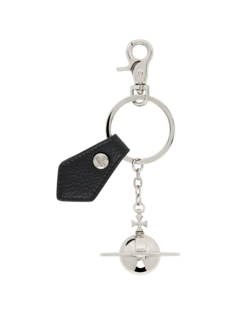 Vivienne Westwood Silver & Black 3D Orb Keychain