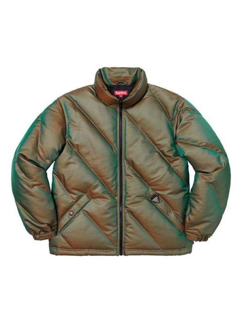 Supreme Supreme FW19 Week 11 Iridescent Puffy Jacket Green SUP-FW19-960