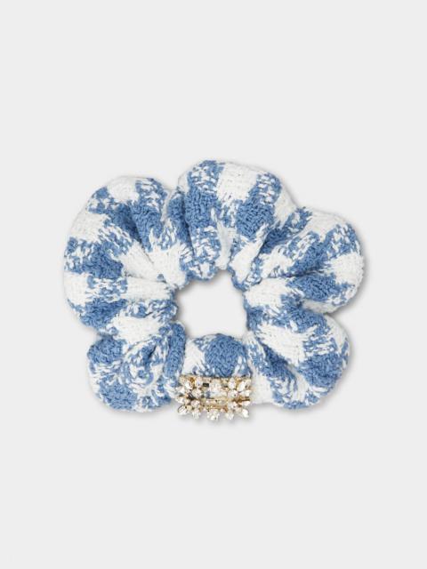 Roger Vivier Broche Vivier Scrunchie in Vichy