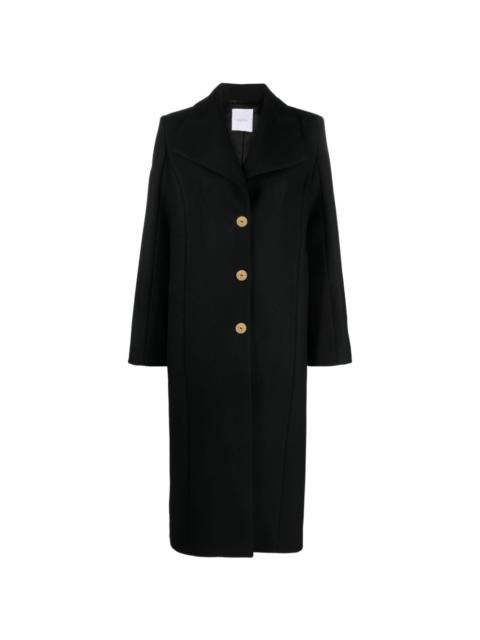 PATOU single-breasted wool-blend coat