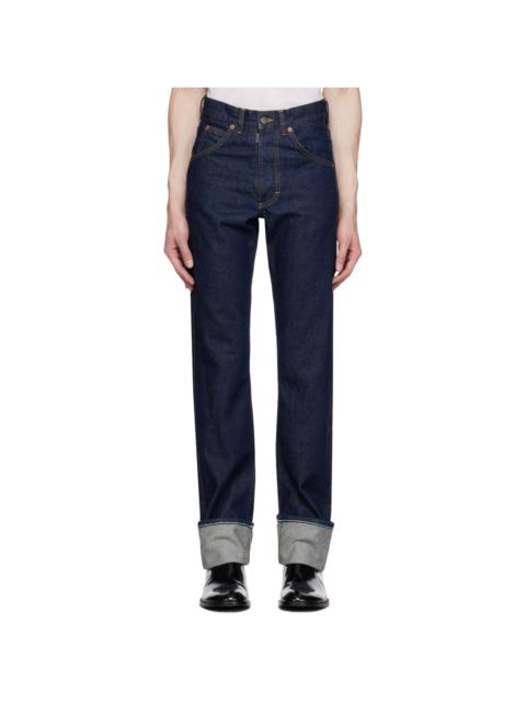 Maison Margiela 똑바른 다리 커트 청바지