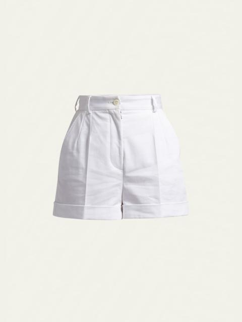 Dolce & Gabbana High-Rise Gabardine Shorts