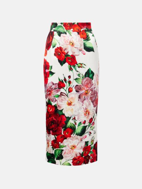 Dolce & Gabbana Floral midi skirt
