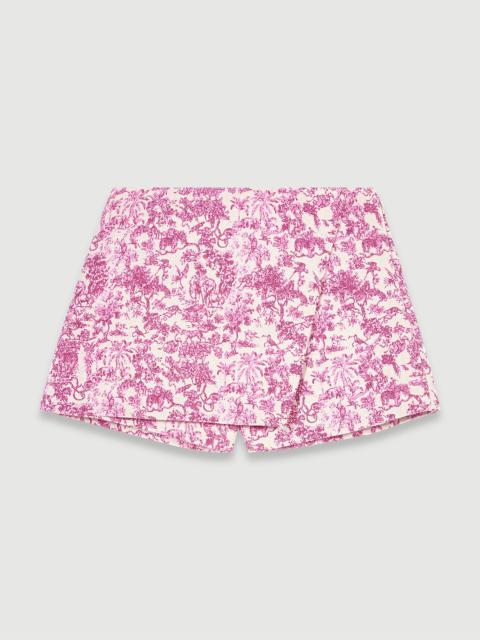 Layered Toile de Jouy shorts