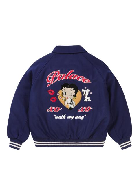 PALACE BETTY BOOP VARSITY JACKET NAVY