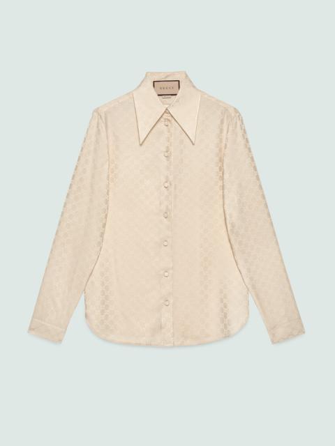 GUCCI GG silk crepe shirt