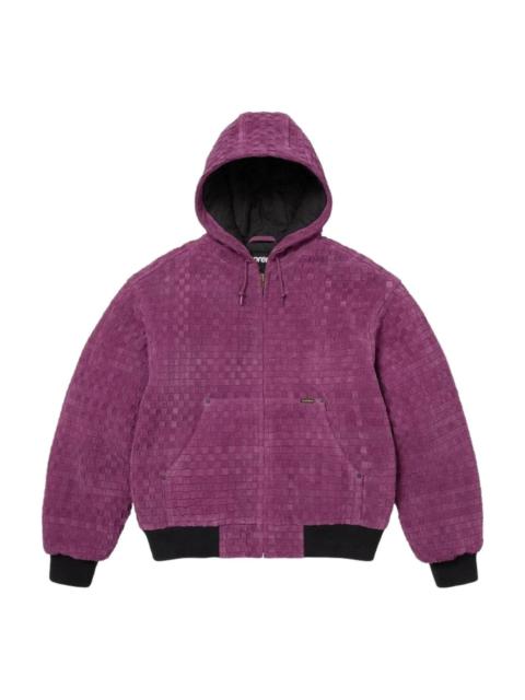 Supreme Supreme FW26 Woven Suede Hooded Work Jacket 'Purple' SUP-FW26-010-PUR