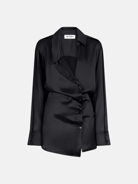 THE ATTICO BLACK MINI DRESS