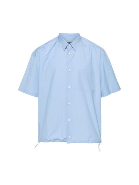 Comme des Garçons Homme drawstring-hem cotton shirt