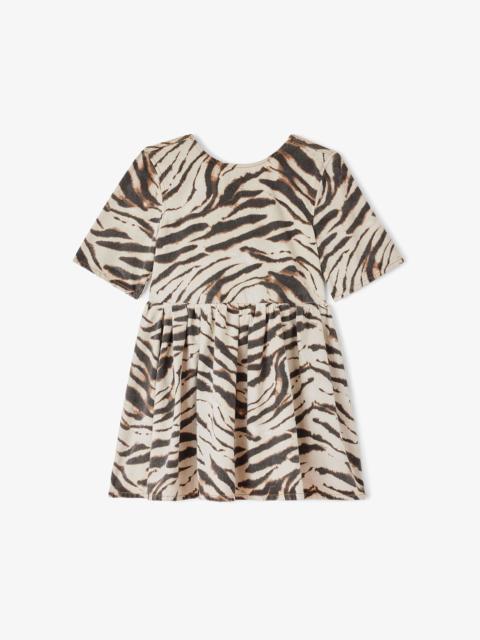GANNI DRESS IN ZEBRA DENIM
