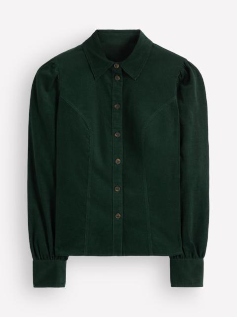 BODEN Sky Cord Shirt-Midnight Emerald