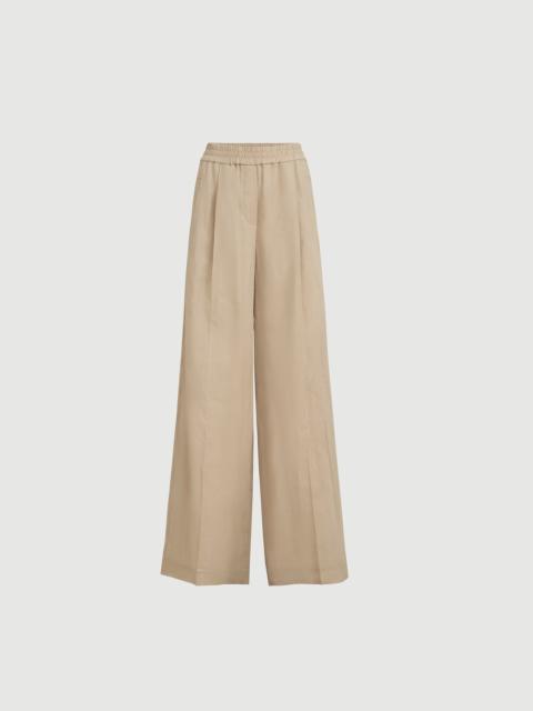 Brunello Cucinelli Cotton organza loose track trousers
