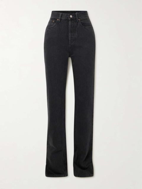 Mid-rise slim-leg jeans