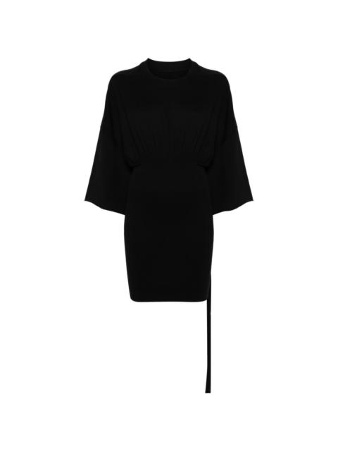 【RICK OWENS】☆DRKSHDW Cinched  Mini Dress☆ Rick Owens DRKSHDW Cinched SL Tommy Mini Dress - Faded Pink