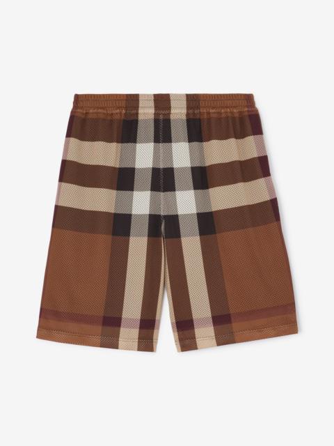 Burberry Check Mesh Shorts