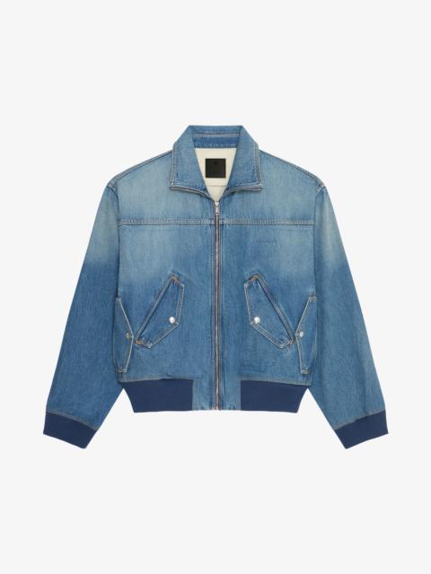 BOMBER JACKET IN DENIM