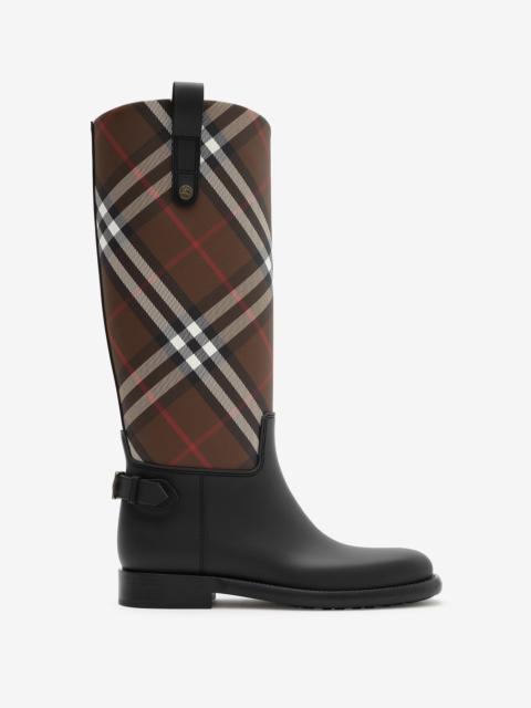 Burberry Check Cavalier Outdoor Boots