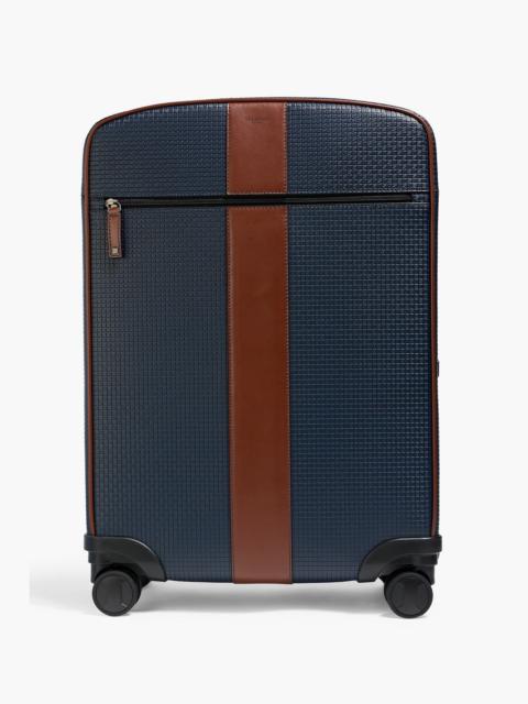 Serapian Embossed coated-canvas carry-on suitcase