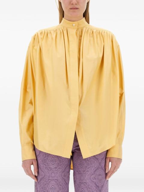 Etro gathered poplin blouse