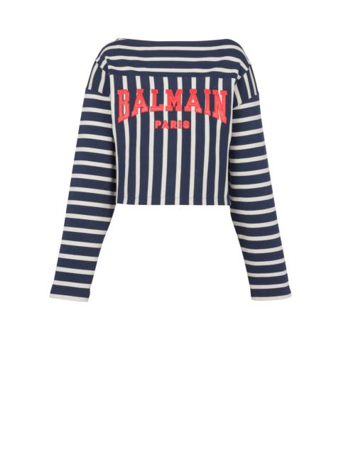 Striped Balmain Baseball top