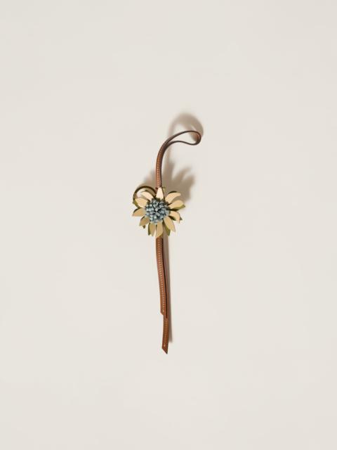 Miu Miu Trick leather keyring