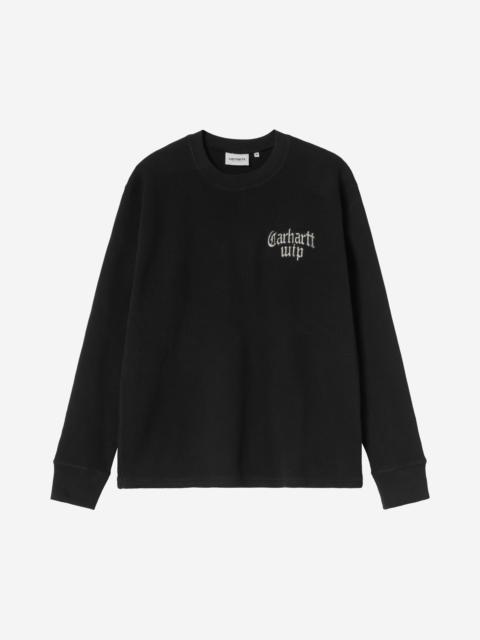 Carhartt WIP Long Sleeve Blackletter Waffle T-Shirt