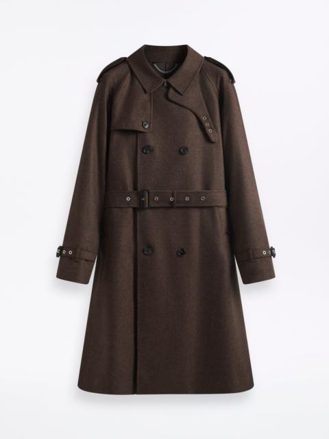 Mackintosh Blanefield Fox Brothers Double Breasted Wool Trench Coat