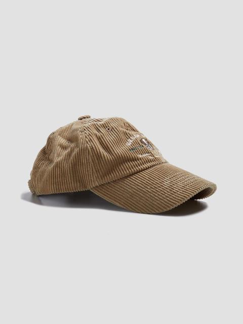 Nigel Cabourn Wild Bricks Corduroy Kennel Club Cap Beige