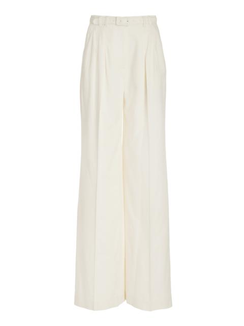 GABRIELA HEARST Vargas Pant in Ivory Washed Silk