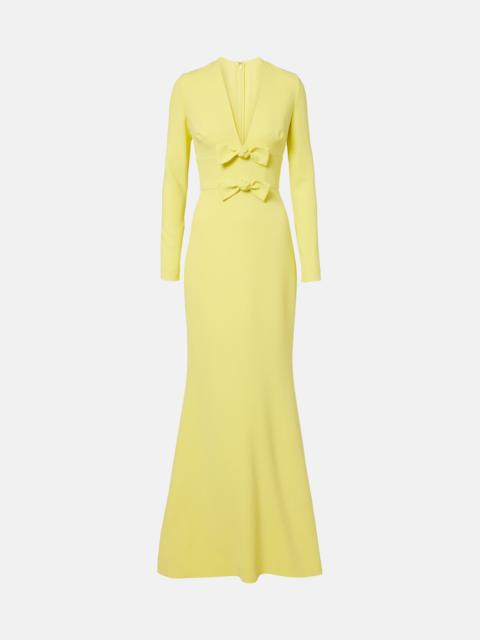 ELIE SAAB Bow-detail cady gown