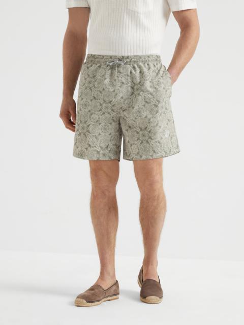 Brunello Cucinelli Paisley nylon swim shorts