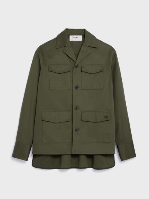 CELINE overshirt IN cotton satin