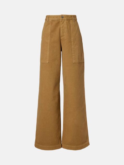 Moncler High-rise wide-leg pants