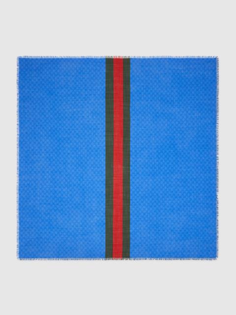 GUCCI Wool shawl with Web