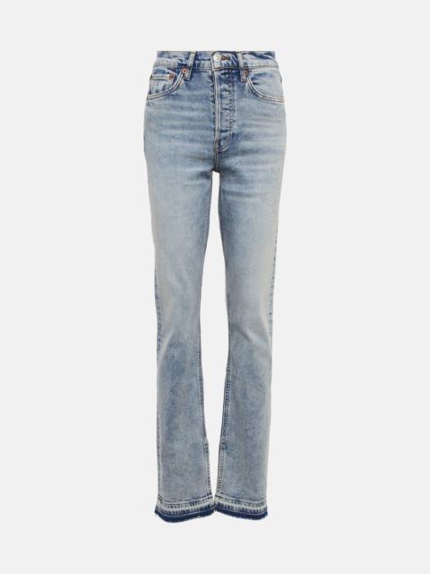 70s high-rise split-hem bootcut jeans