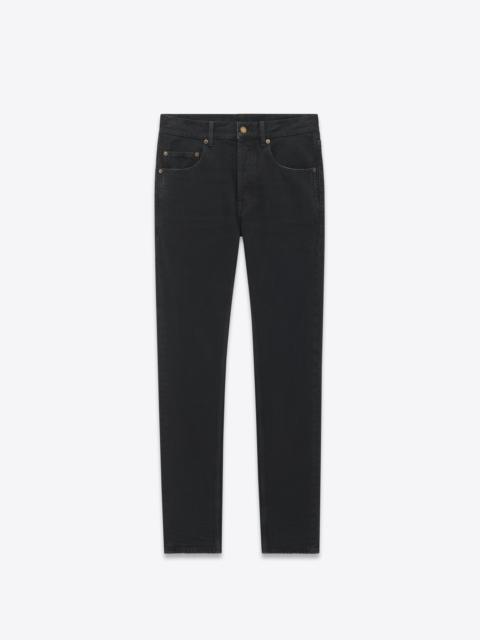 SAINT LAURENT baggy jeans in carbon black denim