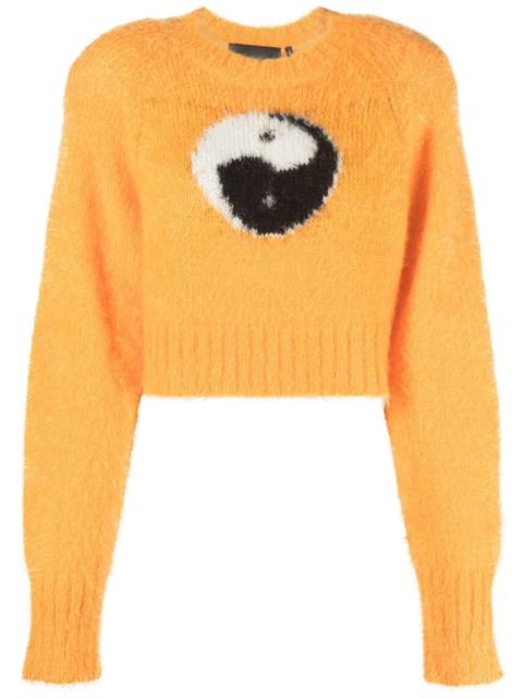 ROTATE Yin Yang crew-neck jumper