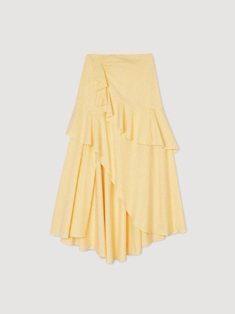 Sandro LONG ASYMMETRICAL SKIRT