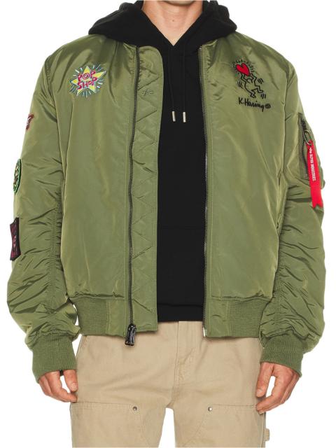 ALPHA INDUSTRIES x Keith Haring MA-1 Reversible Jacket