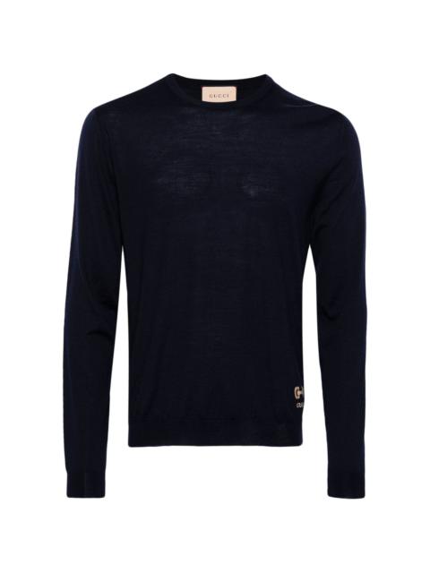 GUCCI Horsebit intarsia wool jumper