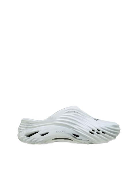 crocs Echo Wave "Marbled White" clogs