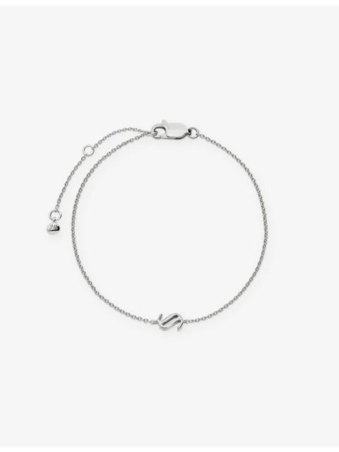 MONICA VINADER Initial S Sterling-Silver Bracelet