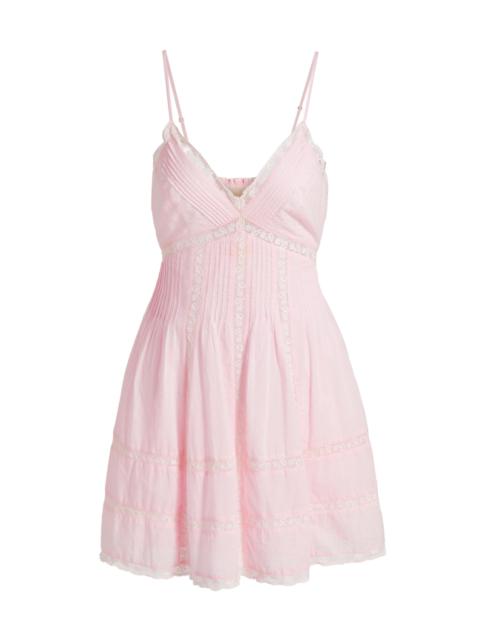 LoveShackFancy Women's Docila Cotton Minidress - Pink