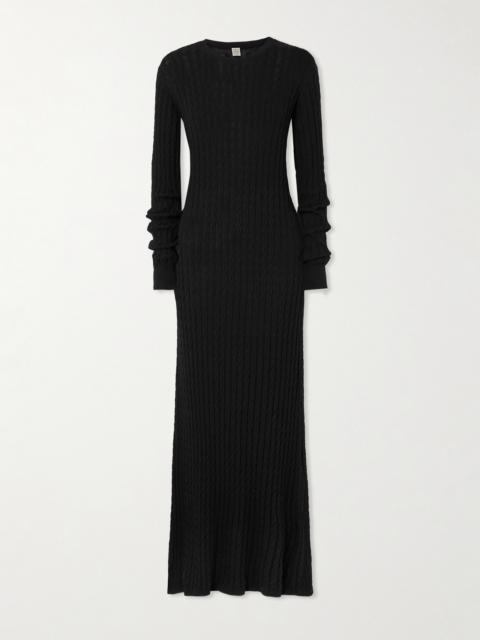 TOTEME Cable-knit Wool Maxi Dress
