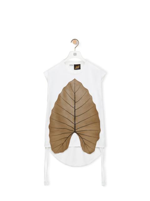 Loewe Leaf sleeveless T-shirt in cotton