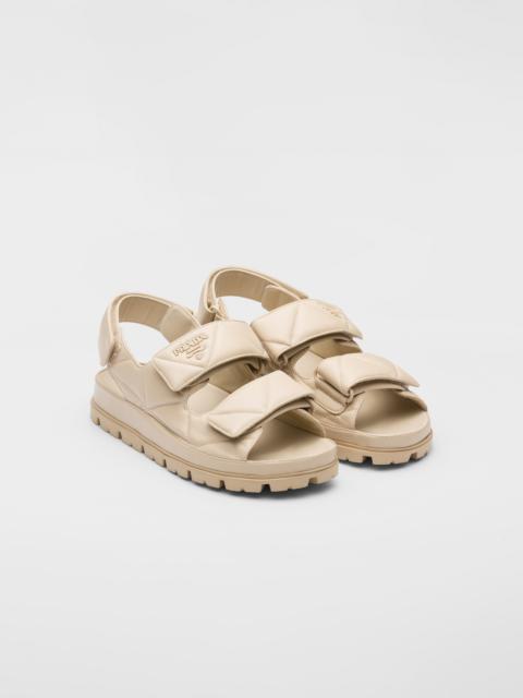 Prada Padded nappa leather sandals