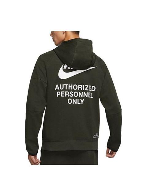 Nike Training Athleisure Casual Sports Hooded Jacket Green DM6549-355