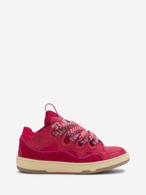 Lanvin LEATHER CURB SNEAKERS