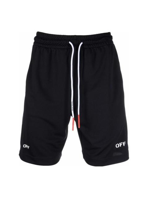 Off-White Off-White SS22 Logo Printing Shorts Ordinary Version Black OMVH023C99FAB0011001