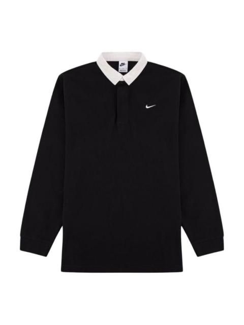 Nike Nike Solo Swoosh Rugby Top Asia Sizing 'Black' DQ5222-010